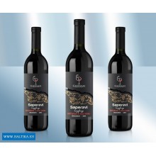 Вино "Саперави", сухое, красное, 12,5%, 750мл